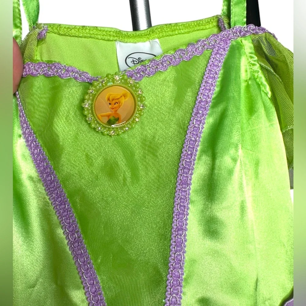Disney Lime Green and Purple Fairy Costume Dress Tinkerbell - Picture 2 of 5